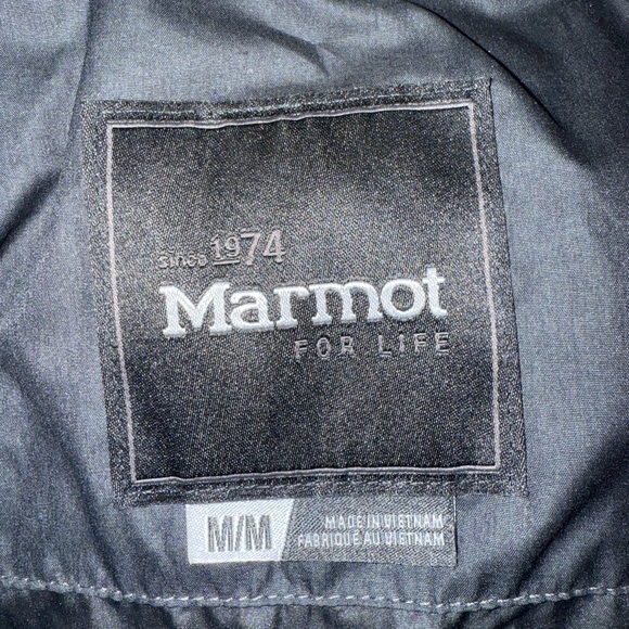 NWOT Marmot Varma Long Down Jacket Black Medium - Picture 7 of 11